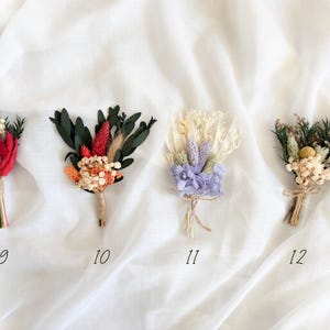 Gepersonaliseerde, aangepaste kaart, gelukkige verjaardag, bedankt, gepersonaliseerde wenskaart gedroogde bloem posey cadeau, volledig aanpasbaar afbeelding 4
