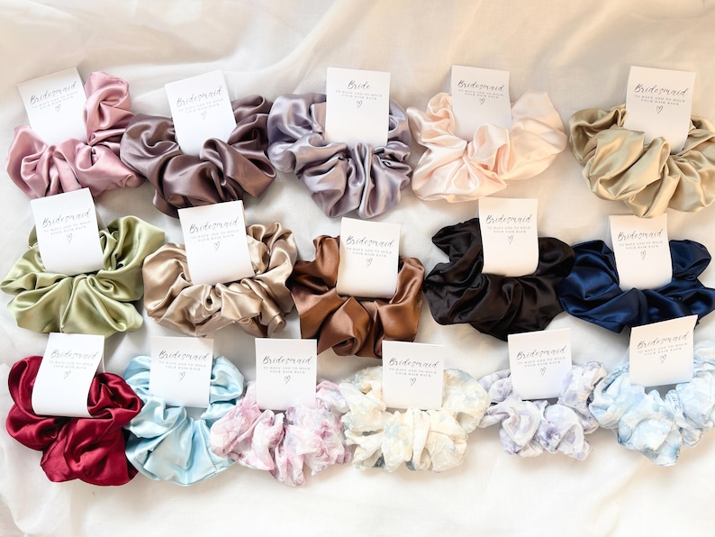 I Do Scrunchies, Bride Tribe Favours, Hen Party, Do Crew, Bridal Party Gift, Wedding Hair Accessories, Bridal Favours, Hen do scrunchies image 2