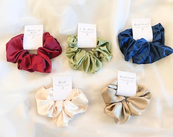 Coleteros "Sí, acepto", detalles para la novia, despedida de soltera, grupo de amigas, regalo para la comitiva nupcial, accesorios para el cabello de boda, detalles para la novia, coleteros para la despedida de soltera