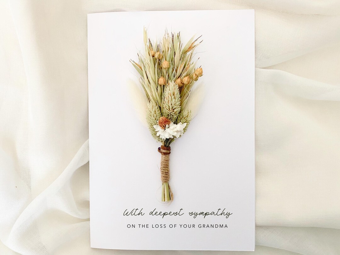 Sympathy Card for Loss of Grandma, Condolence Card, Thinking of You ...