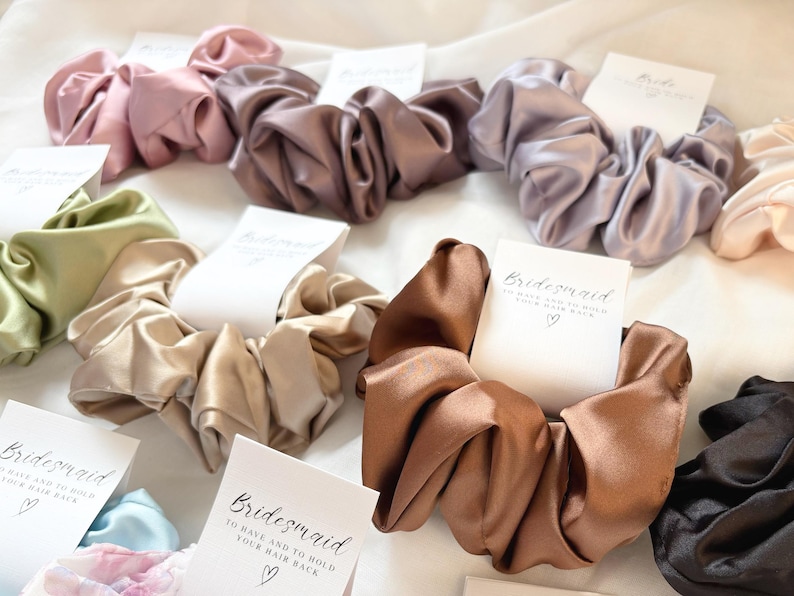 I Do Scrunchies, Bride Tribe Favours, Hen Party, Do Crew, Bridal Party Gift, Wedding Hair Accessories, Bridal Favours, Hen do scrunchies image 3