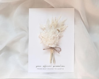 Pregnancy Announcement Card, Your Official Promotion Notice From Best Friend To Auntie, Baby reveal, Baby Announcement Card to Auntie
