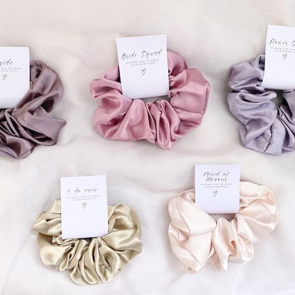 Coleteros "Sí, acepto", detalles para la novia, despedida de soltera, grupo de amigas, regalo para la comitiva nupcial, accesorios para el cabello de boda, detalles para la novia, coleteros para la despedida de soltera