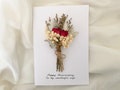 Happy Anniversary for wife Card, Happy First Anniversary Card, Flower Anniversary Card, Wedding Anniversary, Card for wife