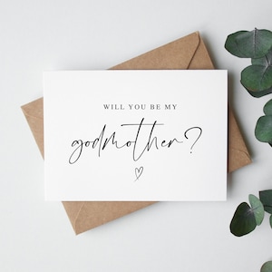 Tarjeta "¿Quieres ser mi madrina?", Tarjeta de bautizo, Tarjeta de propuesta, Invitación de bautizo, Contigo sé mi, Personalizada, Bautizo, Madrina