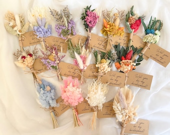 Bridesmaid proposal, Will you be my bridesmaid, Bridesmaid proposal gift, Dried flower, Mini bridesmaid proposal, Bridal Party