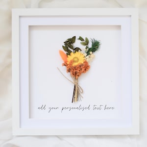 Cornice personalizzata con fiori, regalo per la mamma, regalo per la mamma, regalo per la nonna, regalo per la festa della mamma, per matrimonio, cornice personalizzata, fiori secchi, nuova casa