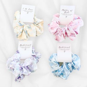 I Do Scrunchies, Upominki dla Bride Tribe, Wieczór panieński, Do Crew, Prezent dla druhny, Akcesoria do włosów na ślub, Upominki dla panny młodej, Scrunchies dla druhny