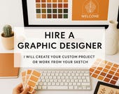 Hire a Graphic Designer, Graphic Design Services, Custom Services, Custom Graphic, Logos, Flyers, Posters, Social Media design, Illustration
