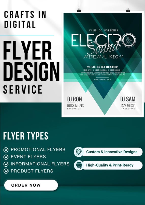 Custom Flyer, Poster Design for Business, Events & Social Media, Professional Marketing Ads, Promotional Graphics, Print Ready Design.