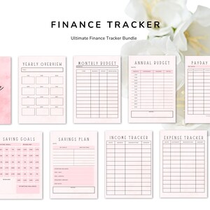 Finance Tracker Bundle | Canva Budget Planner | Financiële Templates | Direct Download