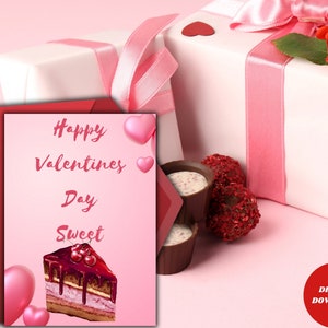Süße Kuchen, Happy Valentines Day, Love Cake, für sie, für meine Frau, Freundin, Valentinstag, lustig, für ihn, für meinen Mann