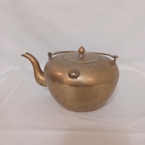 Vintage Brass Tea Pot