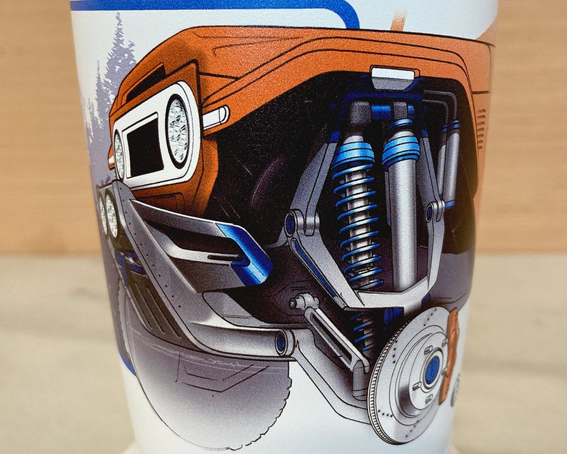 Suspension Automotive Artwork Printed on 20oz YETI Rambler Tumbler or 20oz Polar Camel Tumbler image 4