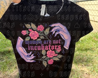 Women Are Not Incubators Cropped Baby Tee