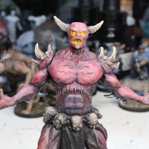 Demon Lord -- Painted Miniature or Terrain for D&D, Pathfinder, fantasy games