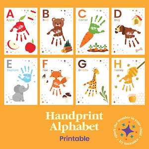 Hojas de trabajo con huellas de manos del alfabeto: una forma práctica para que los niños aprendan el abecedario