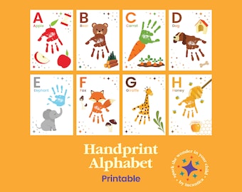 Alfabet handafdruk-werkbladen: een praktische manier voor kinderen om hun ABC te leren