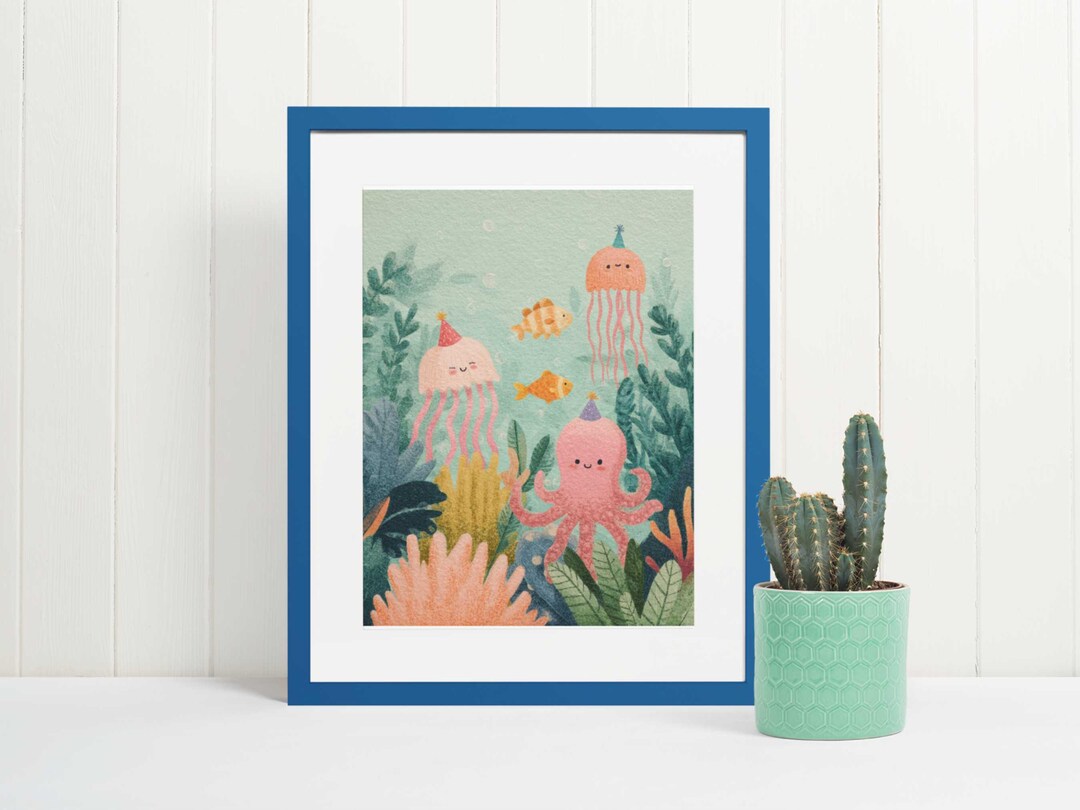 Subnautical Nonsense – Underwater Party Printable Wall Art | Jellyfish ...