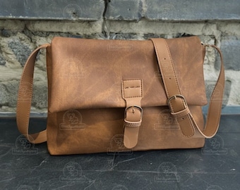 Nubuck Flap Crossbody Tas voor dames, Designer Handtas met grote capaciteit en riem, Messenger Bag, Damesschoudertas, Leuk cadeau