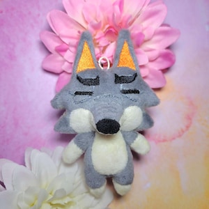 Dobie Animal Crossing plyschnyckelring