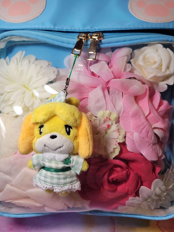 Isabelle in Her Green Dress Animal Crossing Plush Keychain - Etsy