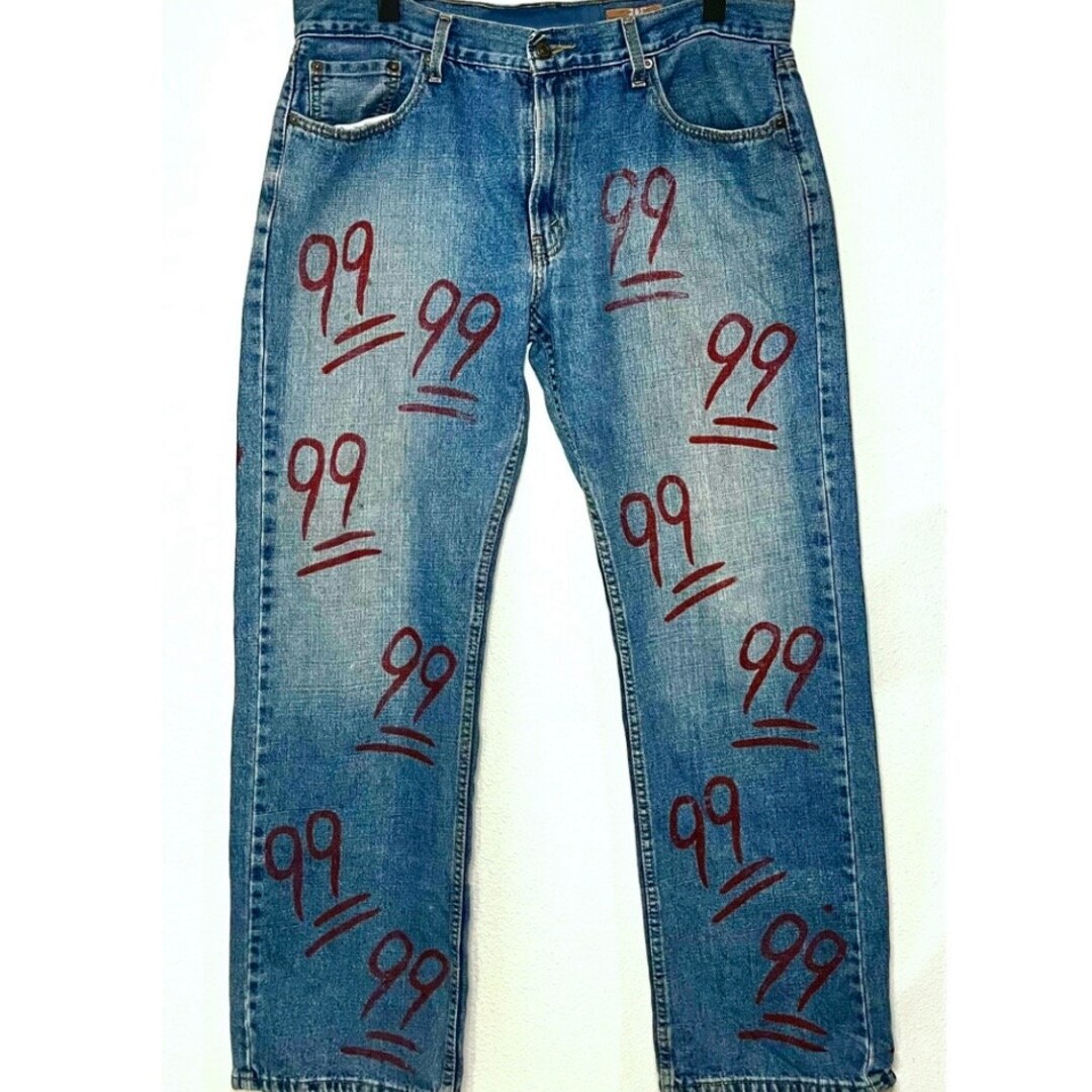99% EMOJI JEANS, Custom Meme Pants, Men's Fashion, Streetwear, Sigma ...