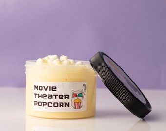 Movie Theater Popcorn Slime | Butter Floam Slime | Scented Popcorn Slime | Sensory Slime Gift