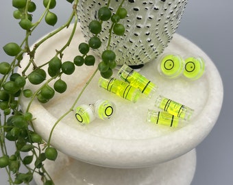 Mini bubble level earrings