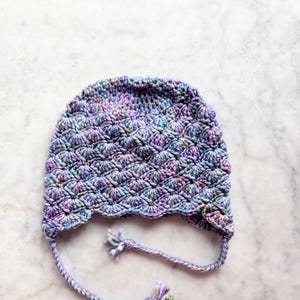 Luxury Winter Baby Hat BLUE | 0-6 months | 100% Merino Wool Bonnet | Baby shower gift | READY to SHIP