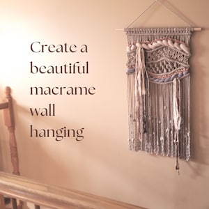 Macrame Wall Hanging Pattern: Step-by-Step Macrame Instructions for Beginners (Modern Macraweave Digital PDF Tutorial) image 2