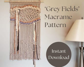 Macrame Wall Hanging Pattern: Step-by-Step Macrame Instructions for Beginners (Modern Macraweave Digital PDF Tutorial)