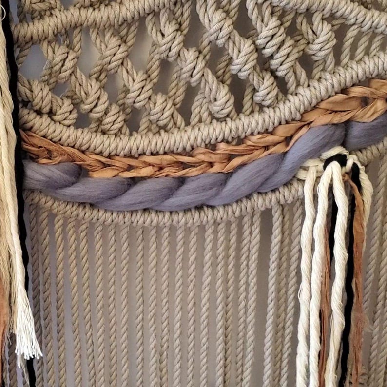 Macrame Wall Hanging Pattern: Step-by-Step Macrame Instructions for Beginners (Modern Macraweave Digital PDF Tutorial) image 8