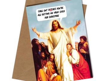 Funny Rude Christmas Card – Xbox Humor, Adult Xmas Card
