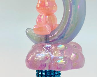 Little Bear on Moon with Clouds - 3 Pieces, All Adorable and Glow in the Dark