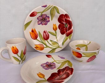 Tabletops Lifestyles “Spring Floral” tableware, SOLD SEPARATELY
