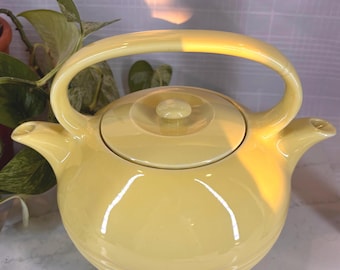 Vintage Hall China "Tea Master" Twin Spout Teapot,  Canary Yellow