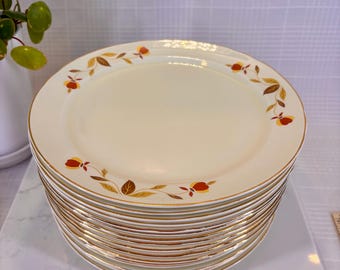 Vintage Hall China Autumn Leaf Dishes, Sold Individually