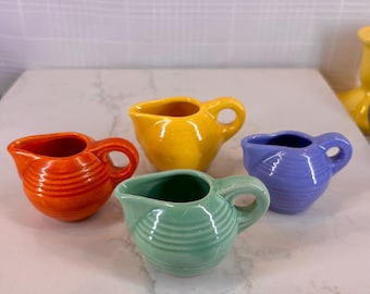 Vintage Stangl Pottery #1902 "Individual" Mini Pitchers/creamers- Set of 4