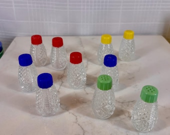 Vintage Miniature Glass Salt & Pepper Shakers - Choose Your Set!