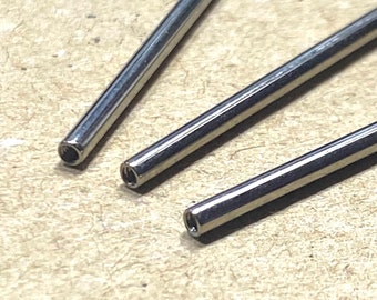 14g Internally Threaded Industrial Barbell - TITANIUM Body Piercing Jewelry Supplies 1 1/4” 1 3/8” 1 1/2” Bars Available