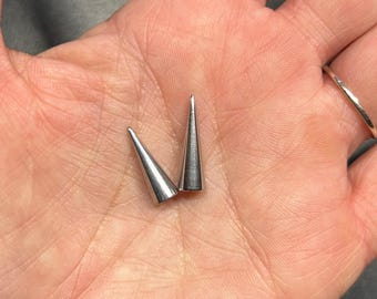 Large Spike Ends 14g 12g 10g 8g Barbells - 6x17mm or 6x20mm - Set of 2 or 4