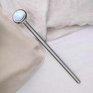 Opalite Nose Pin - 20g 18g 3/4” Bendable Cut to Length - Monroe Labret Bar