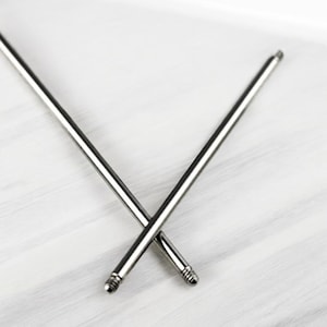 TITANIUM 14g Externally Threaded Industrial Barbell - Body Piercing Jewelry Supplies 1 1/4” to 1 1/2” Bars Available