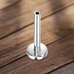 14g Push In Threadless 4mm Base Barbell - TITANIUM Labret Monroe Tragus Cartilage Body Piercing Jewelry Supplies 1/4" to 5/16” Bars