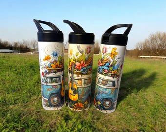 VW Bus Becher mit Gitarre