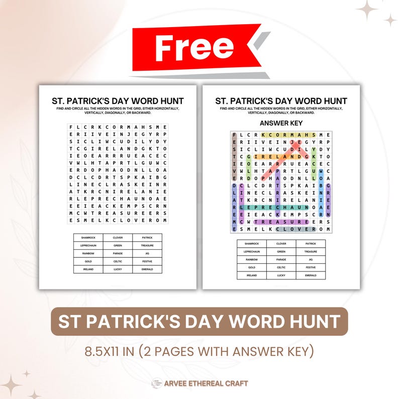 St. Patricks Day Scavenger Hunt for Kids, Indoor Treasure Hunt Clues ...