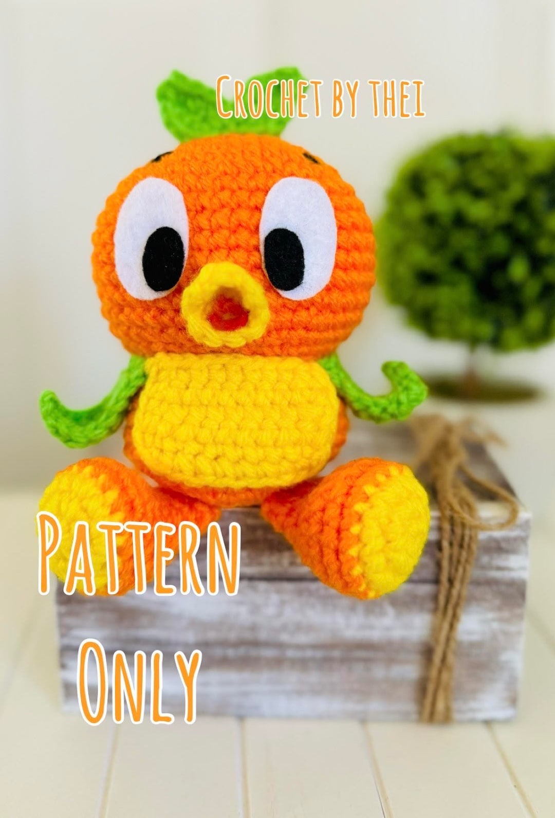 Orange Bird -- DIGITAL PATTERN ONLY - Etsy