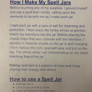 How to Use Spell Jars