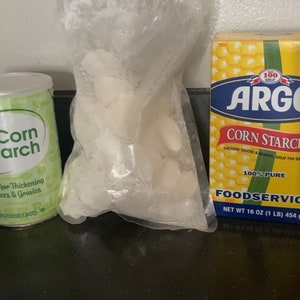 Cornstarch Chunks, Chunks, and more Chunks and Powder Eating. 